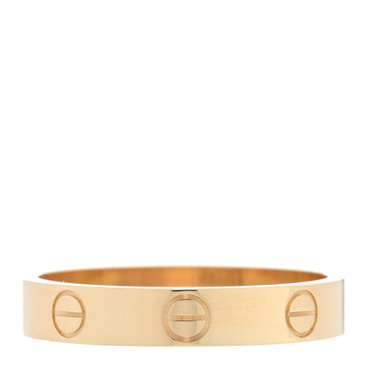 Cartier 18K Yellow Gold 3.5mm LOVE Wedding Band Ring 56 7.5 3 of 5