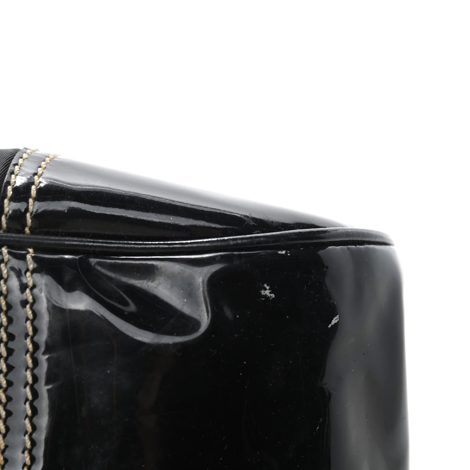 Prada Tessuto Nylon Vernice Hobo Black 10 of 11