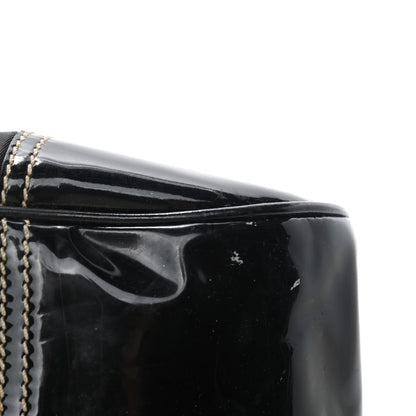 Prada Tessuto Nylon Vernice Hobo Black 10 of 11