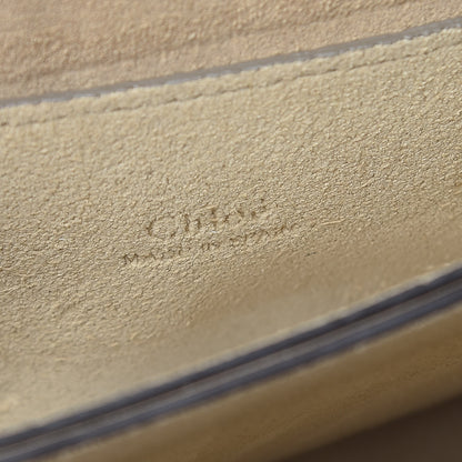 Chloe Suede Calfskin Small Faye Shoulder Bag Motty Grey 9 of 19