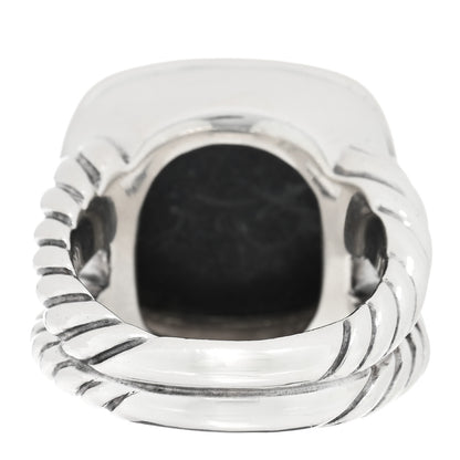David Yurman Sterling Silver Diamond Black Orchid 14mm Albion Ring 52 6 4 of 4