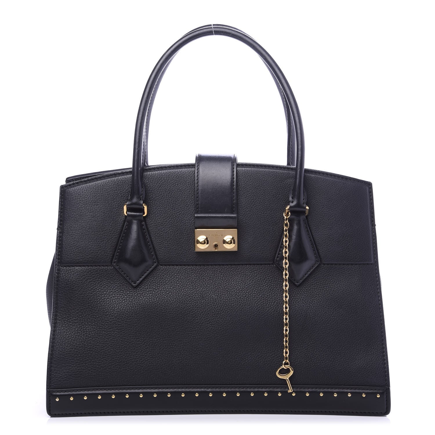 Louis Vuitton Taurillon Cour Marly MM Black 1 of 8