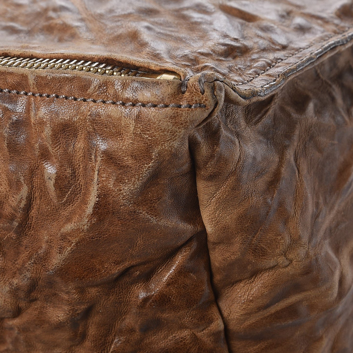 Tumbled Sheepskin Large Pandora Brown