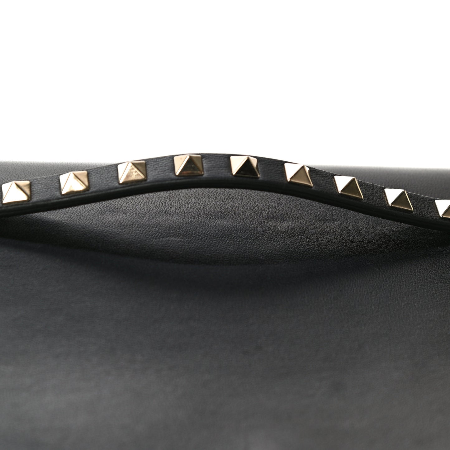 Nappa Rockstud Wristlet Clutch Black