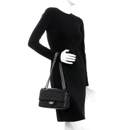 Chanel Aged Calfskin Quilted 2.55 Reissue 225 Flap Black 3 of 10
