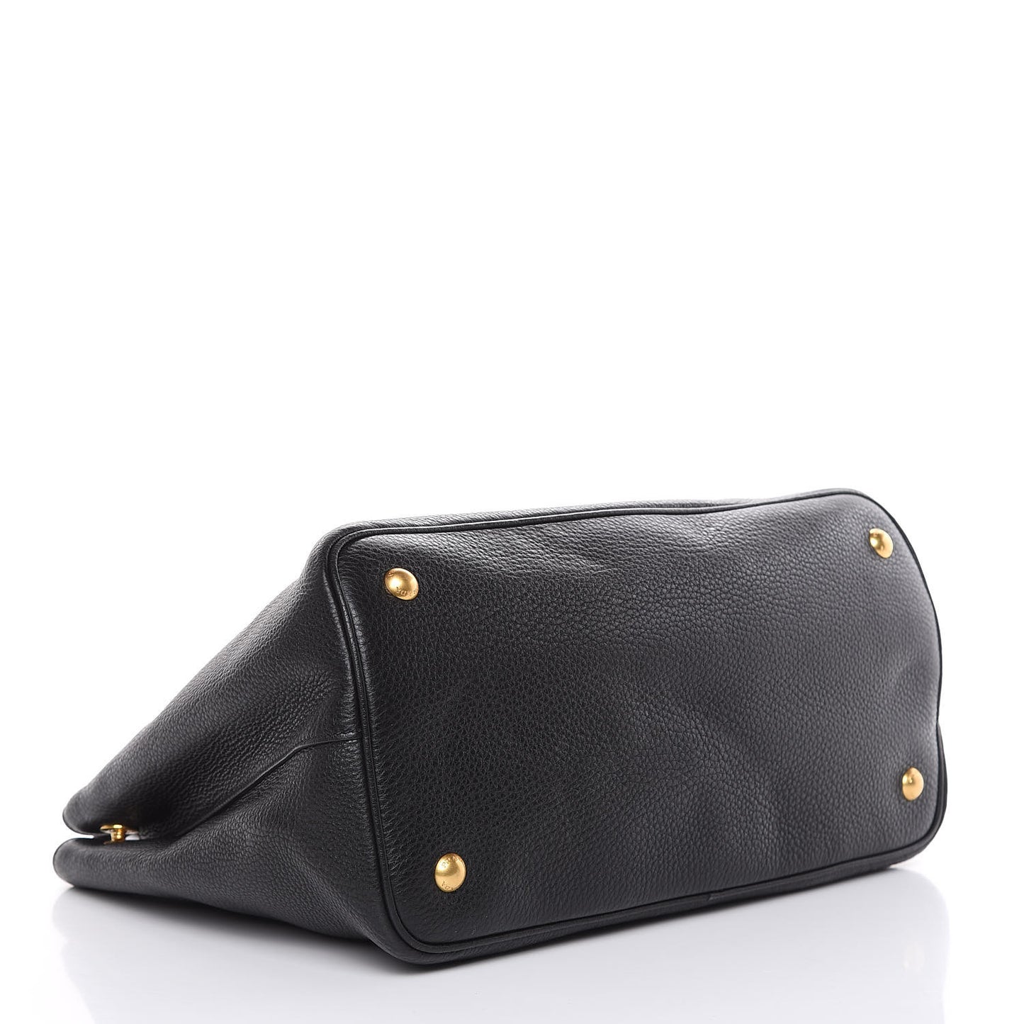 Vitello Daino Top Handle Tote Black