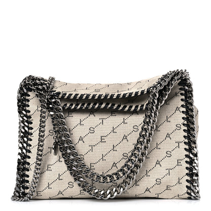 Stella McCartney Canvas Logo Mini Falabella Tote Sand 1 of 8