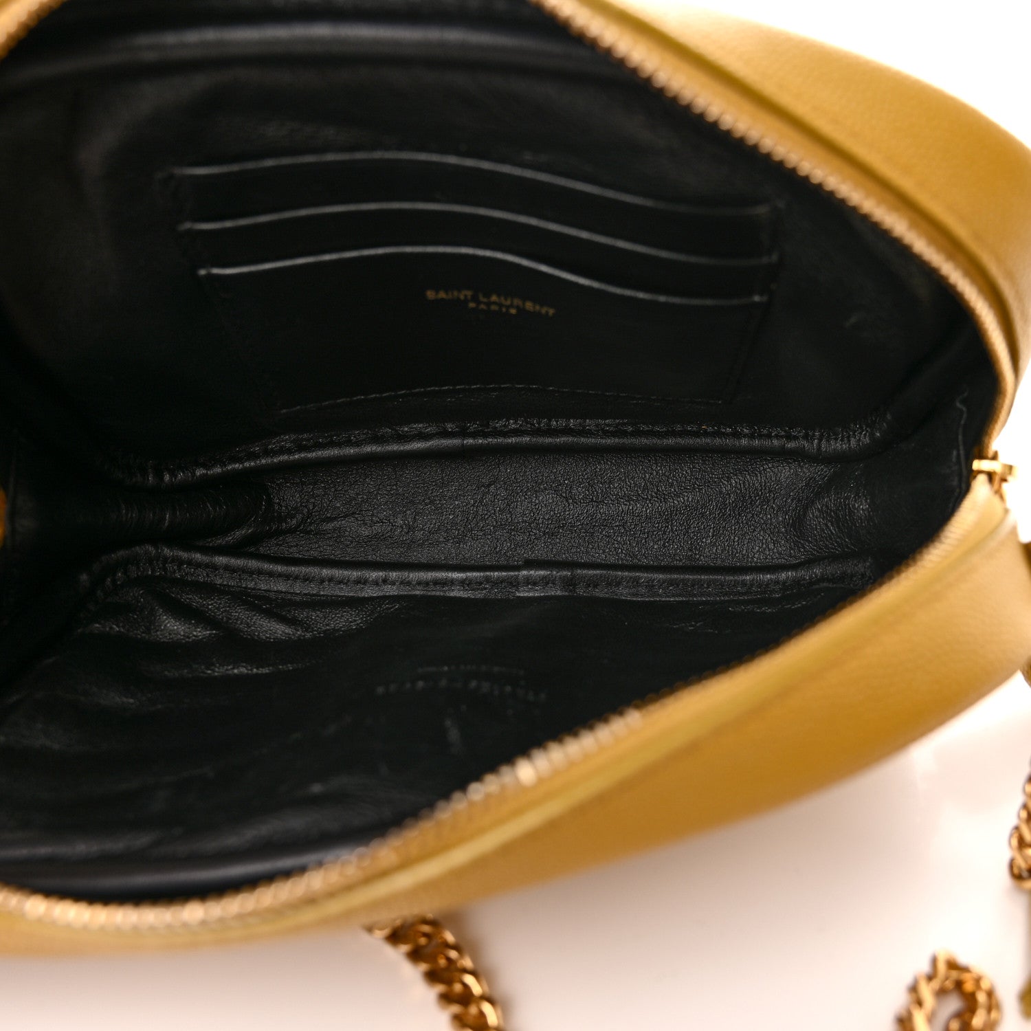 Saint Laurent Grain De Poudre Matelasse Monogram Mini Lou Camera Bag Light Chartreuse 5 of 10