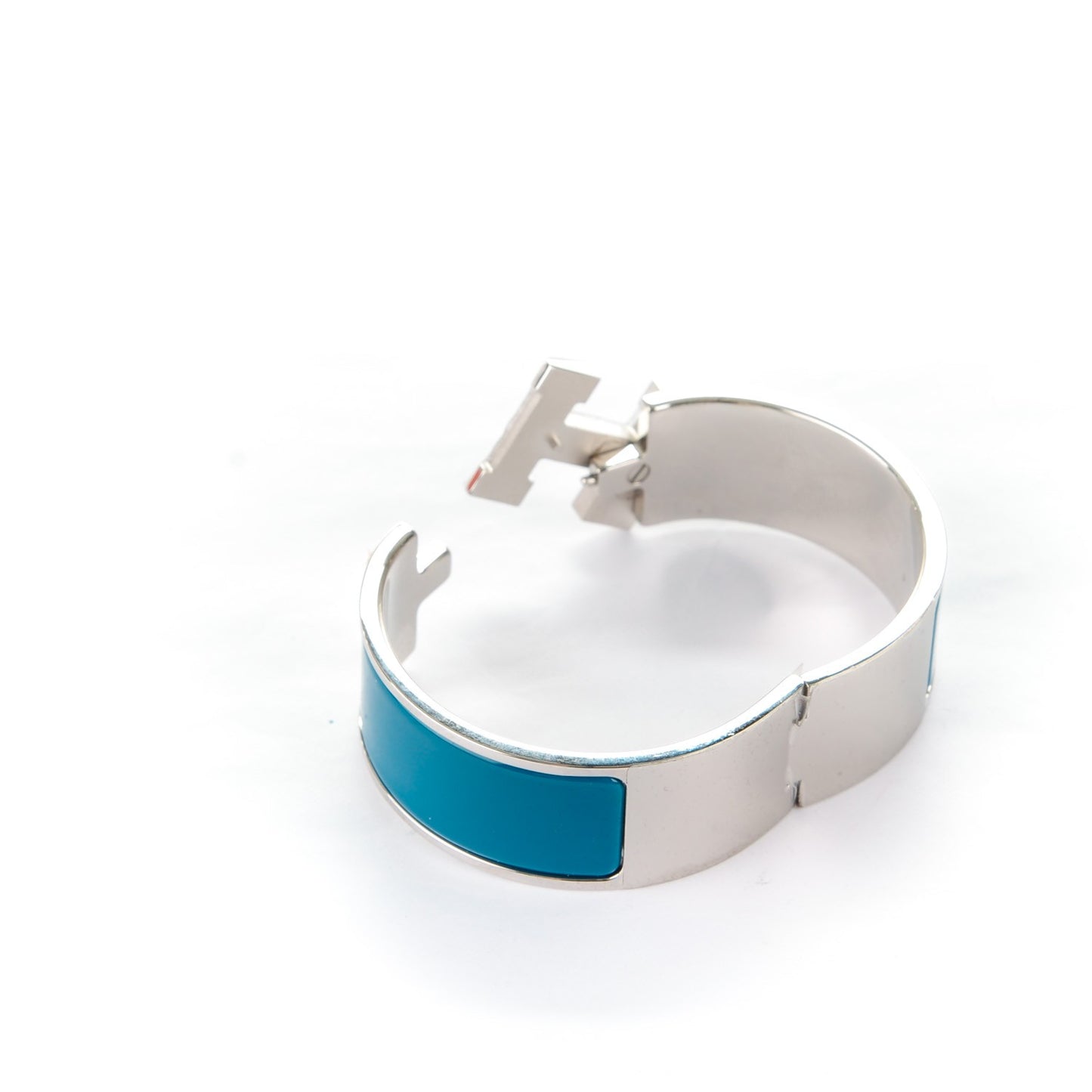 Enamel Wide Clic Clac H Bracelet PM Bleu Profond
