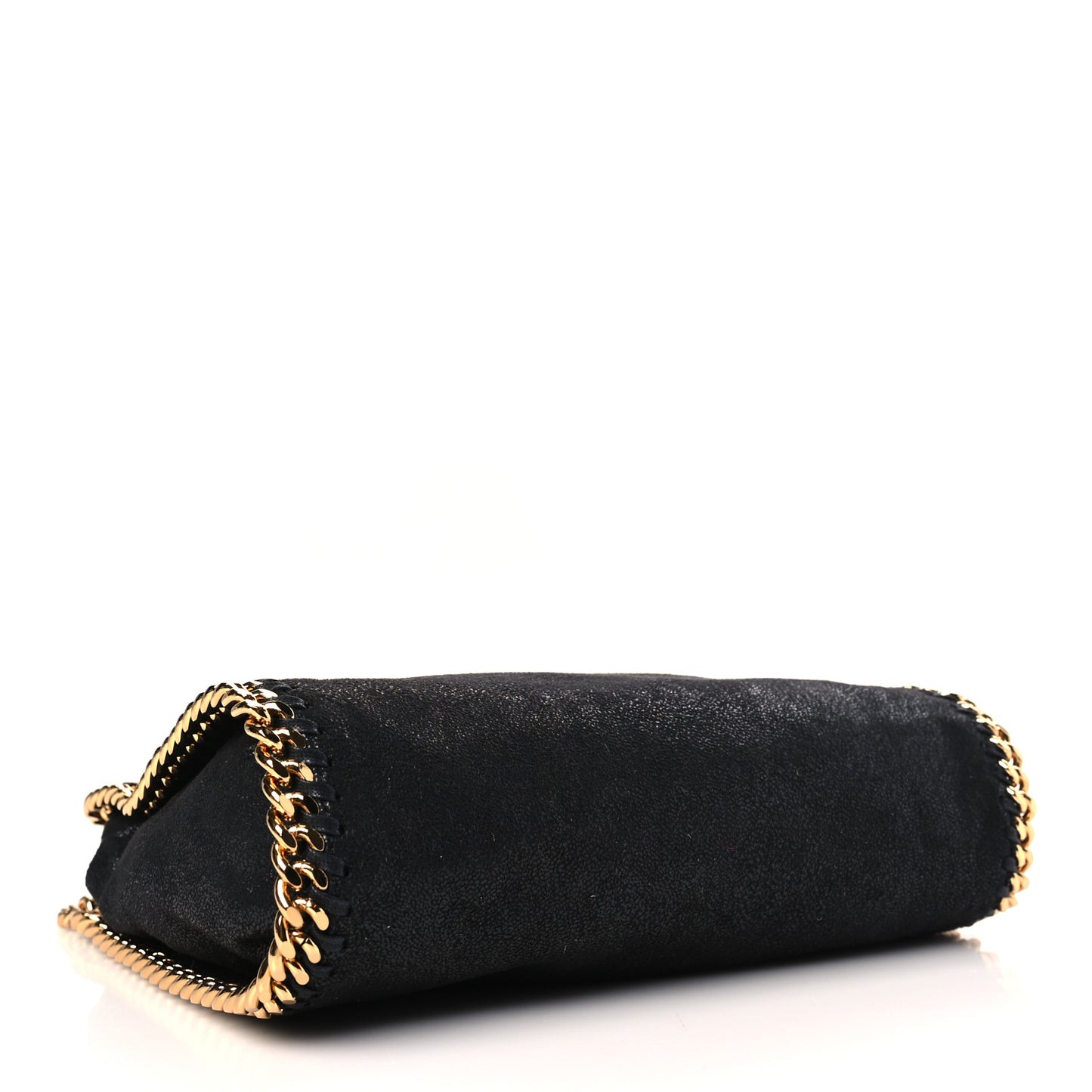 Shaggy Deer Mini Falabella Fold Over Tote Black