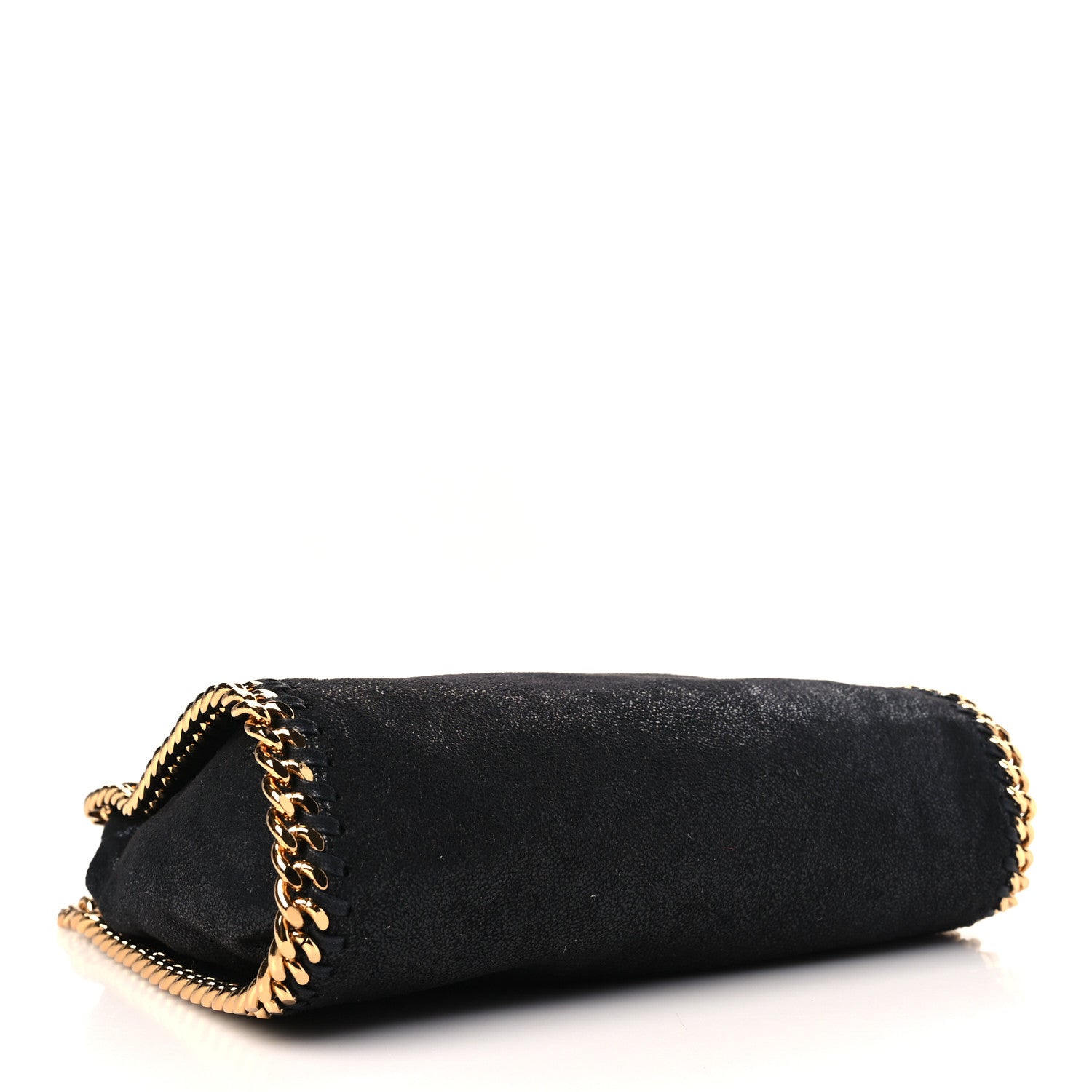 Stella McCartney Shaggy Deer Mini Falabella Fold Over Tote Black 4 of 8