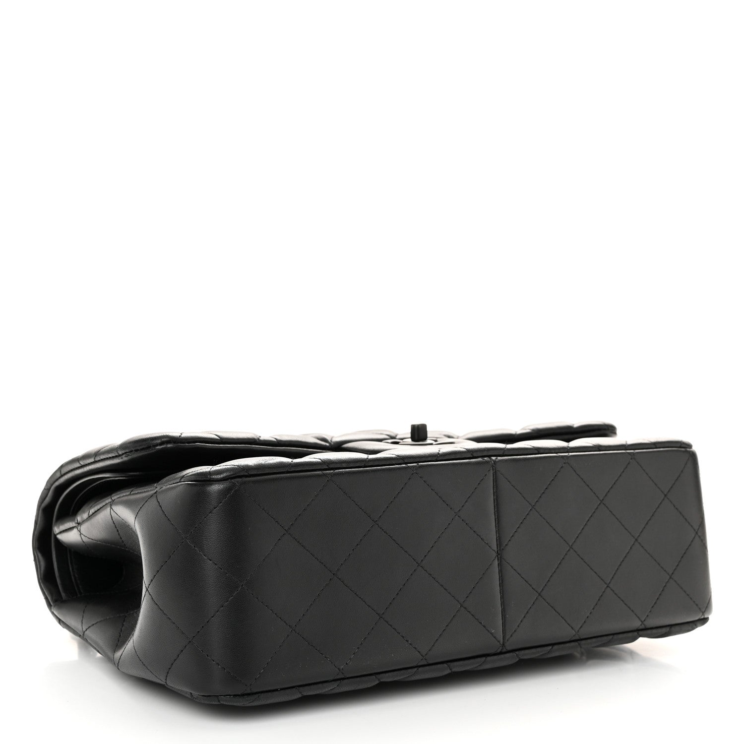 Chanel Lambskin Quilted Jumbo Double Flap So Black 4 of 11