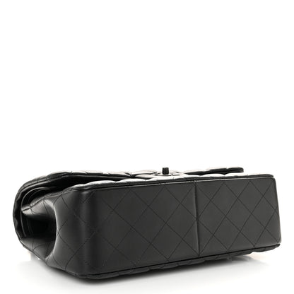 Chanel Lambskin Quilted Jumbo Double Flap So Black 4 of 11