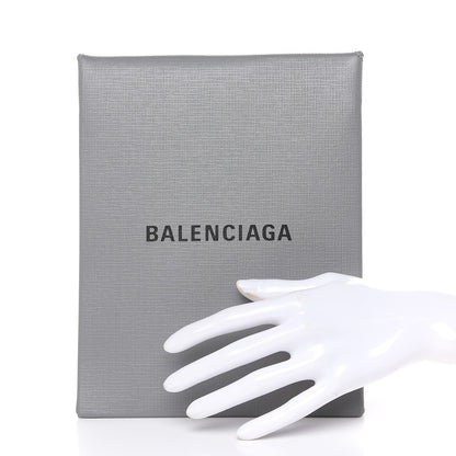 Balenciaga Squared Calfskin Logo Shopping Envelope Clutch Balenciaga Grey 2 of 9