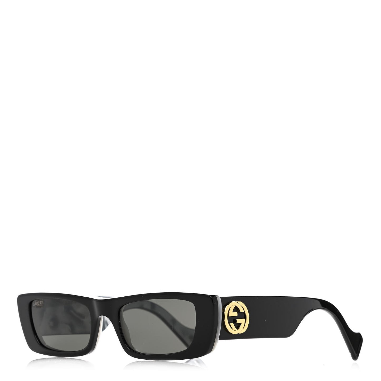 Acetate Rectangular Sunglasses GG0516S Black