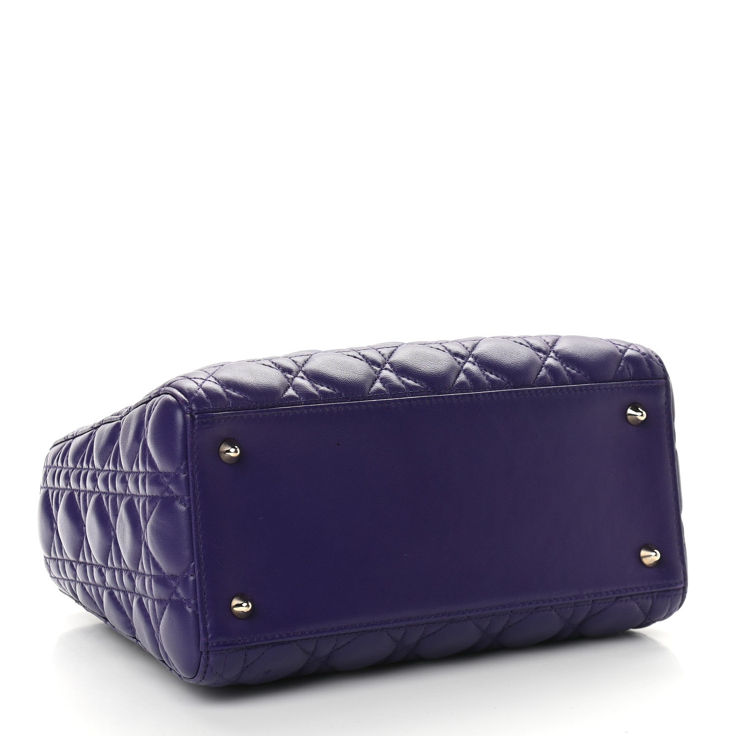 Christian Dior Lambskin Cannage Medium Lady Dior Purple 3 of 8