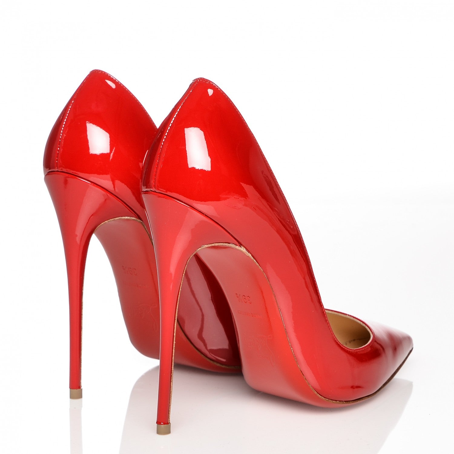 Christian Louboutin Patent So Kate 120 Pumps 39.5 Red 191584