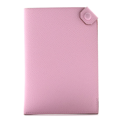 Hermes Epsom Tarmac PM Passport Holder Mauve Sylvestre 1 of 9