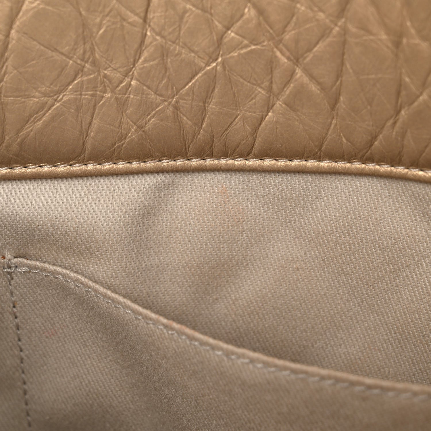 Chanel Metallic Aged Calfskin Quilted Reissue 2.55 Tote Light Gold 13 of 16