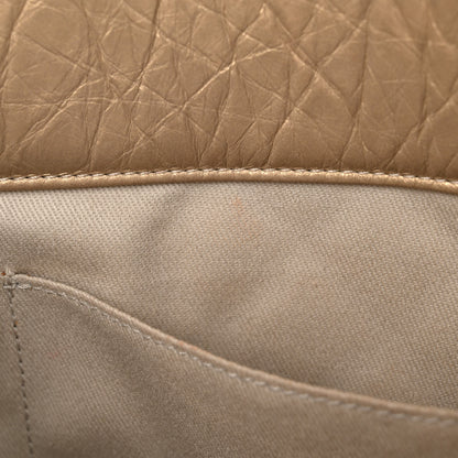 Chanel Metallic Aged Calfskin Quilted Reissue 2.55 Tote Light Gold 13 of 16