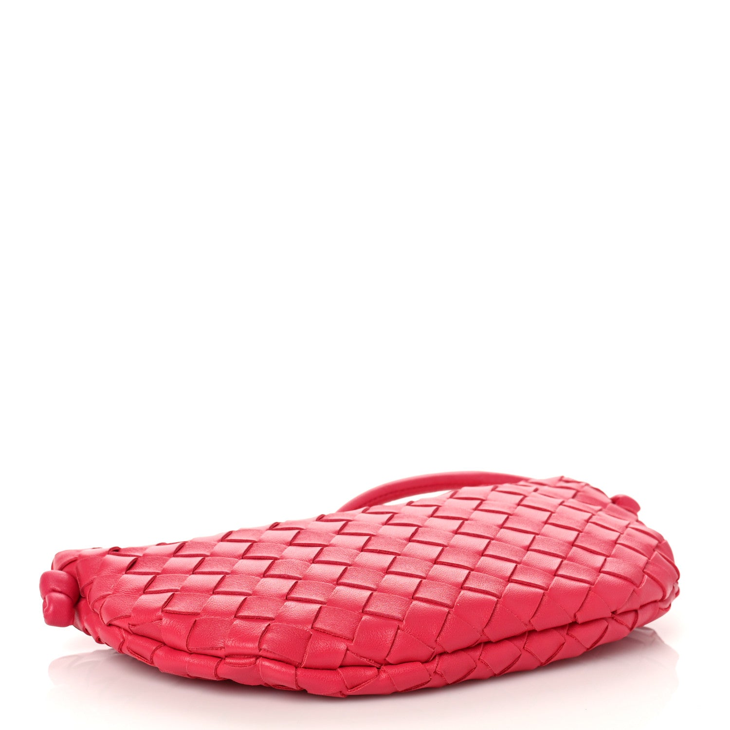 Bottega Veneta Nappa Intrecciato Small Turn Pouch Cranberry 4 of 8