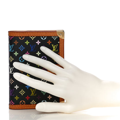 Louis Vuitton Monogram Multicolor Small Ring Agenda Cover Black 2 of 12