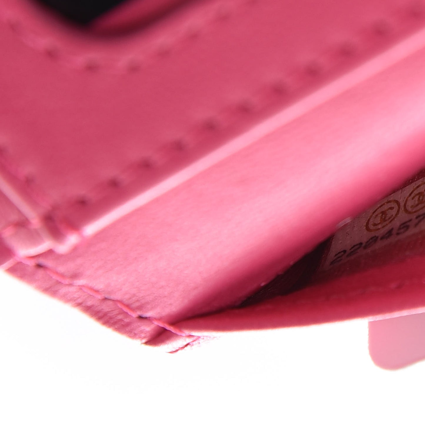 Lambskin Quilted Passport Holder Fuchsia