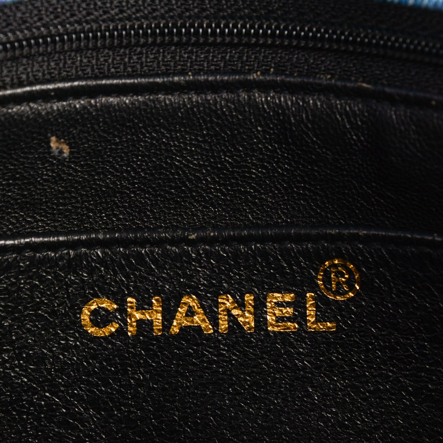 Denim Quilted Flap Blue