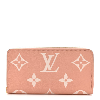 Louis Vuitton Empreinte Monogram Giant Zippy Wallet Rose Trianon Creme 1 of 9