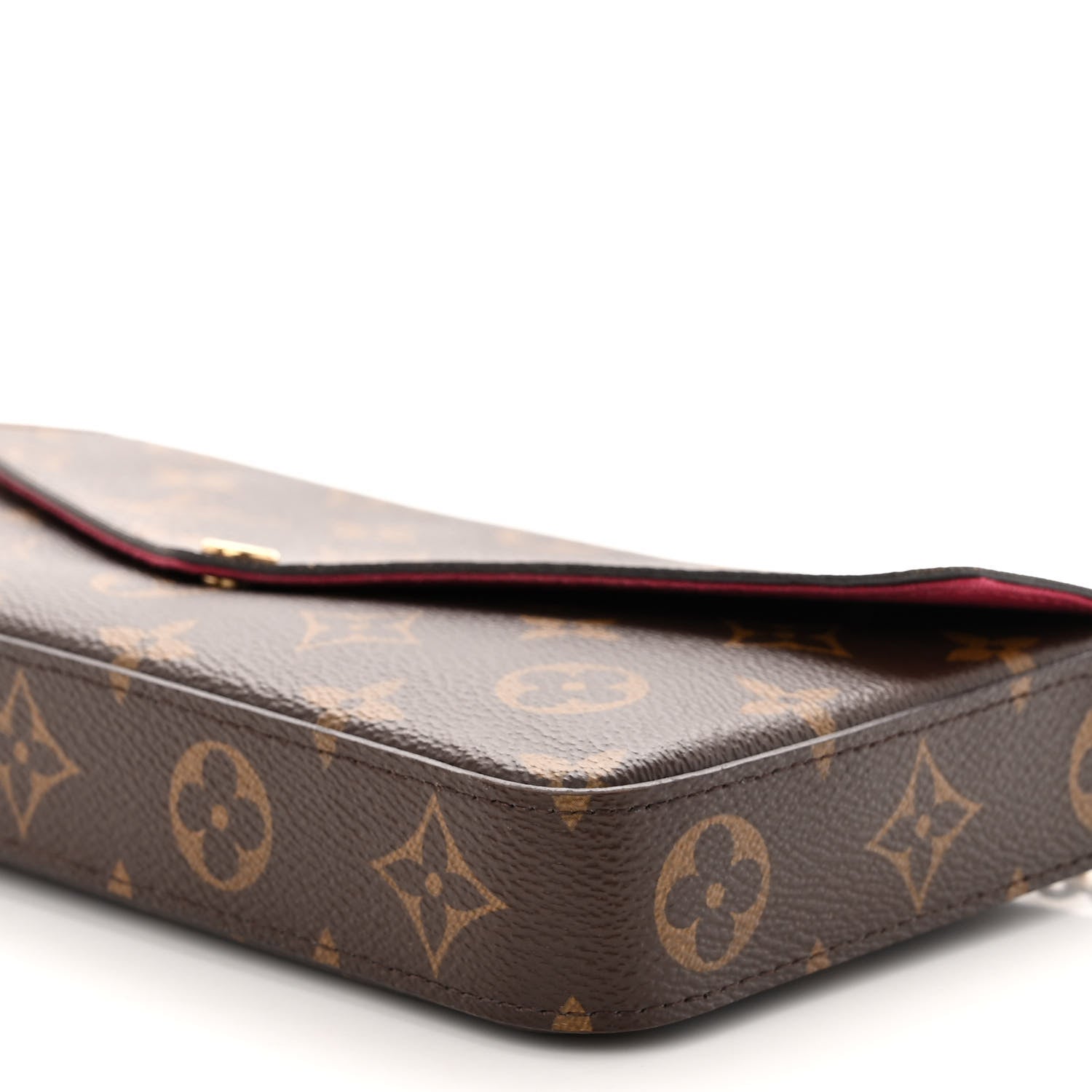Louis Vuitton Monogram Pochette Felicie Chain Wallet Fuchsia 9 of 9