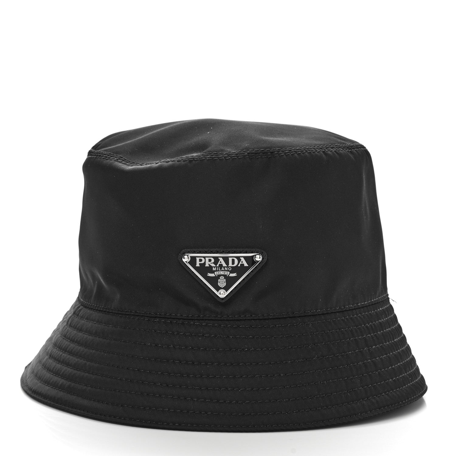 Prada Nylon Bucket Hat M Black 1 of 8