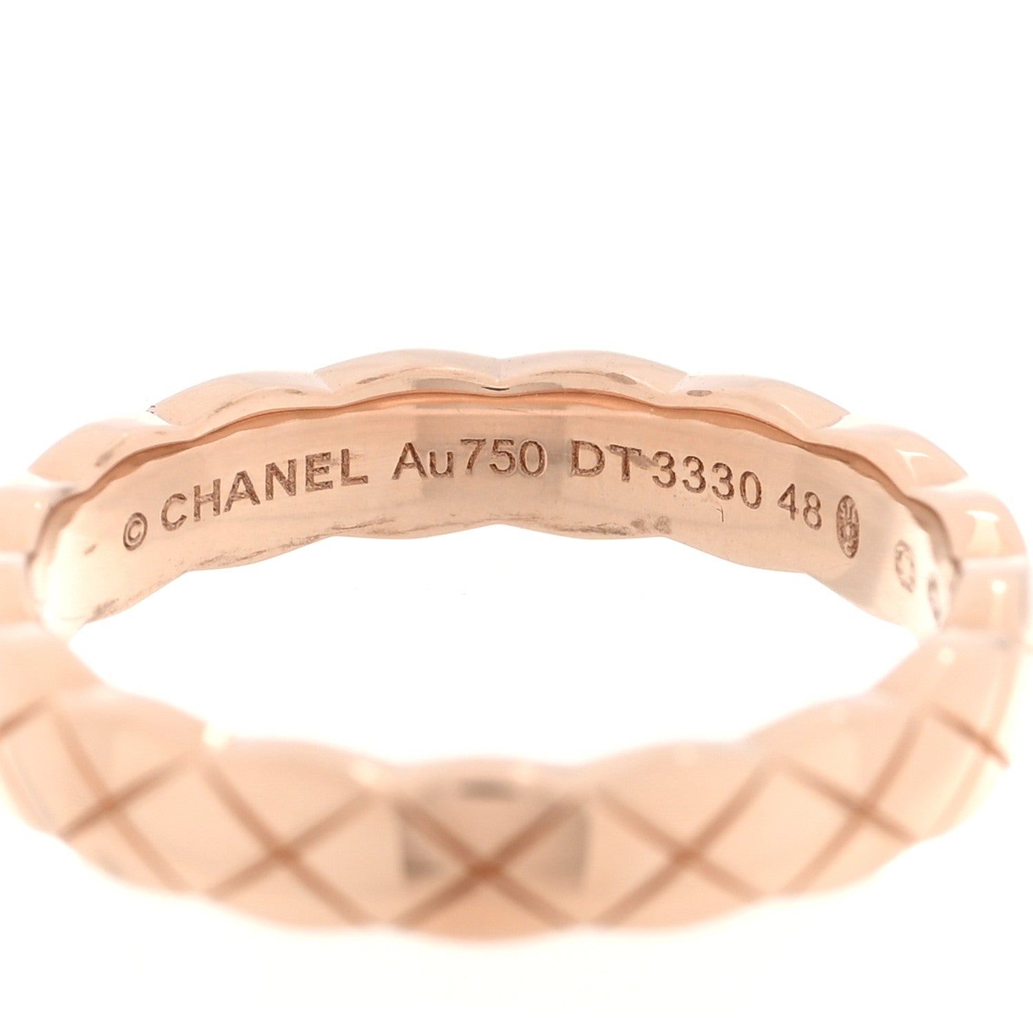 Chanel 18K Beige Gold Mini Coco Crush Ring 48 4.5 4 of 5