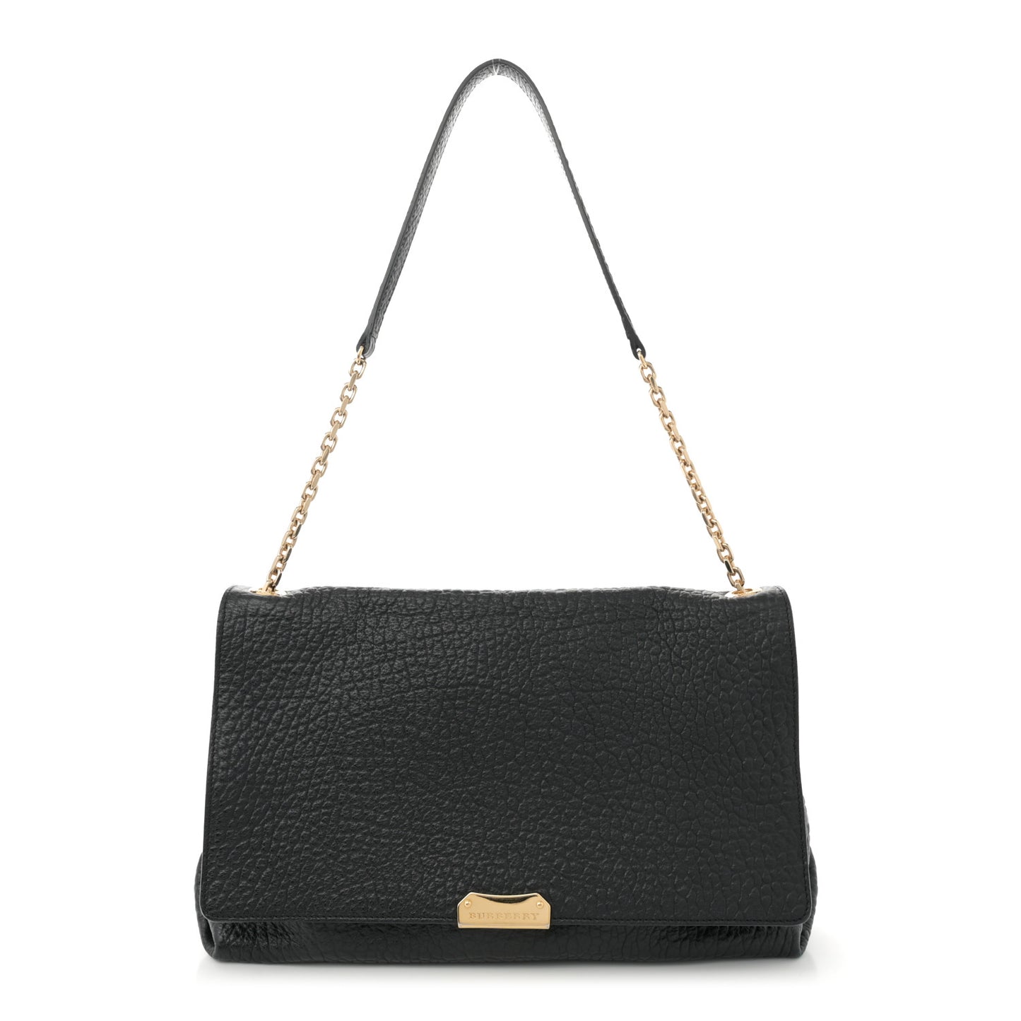 Signature Grain Large Mildenhall Shoulder Bag Black
