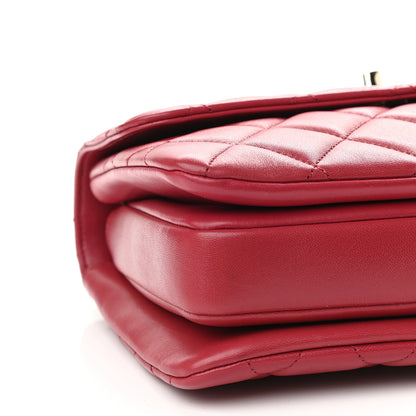 Chanel Lambskin Quilted Small Trendy CC Flap Dual Handle Bag Dark Pink 8 of 9