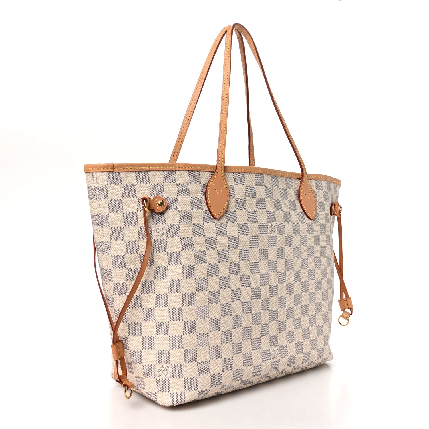 Louis Vuitton Damier Azur Neo Neverfull MM Rose Ballerine 4 of 10