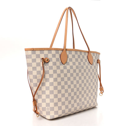 Louis Vuitton Damier Azur Neo Neverfull MM Rose Ballerine 4 of 10