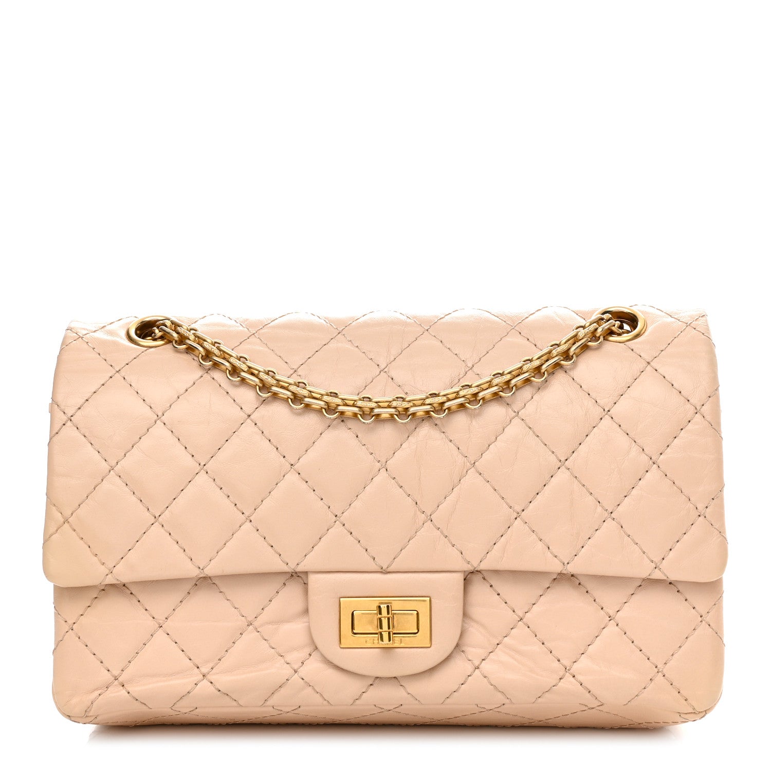 Chanel Aged Calfskin Quilted 2.55 Reissue 225 Flap Beige 1 of 10