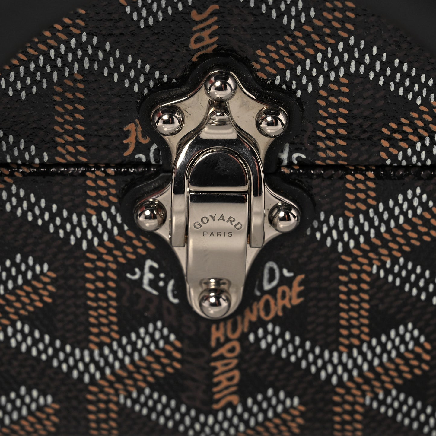 Goyardine Grand Hotel Trunk Bag Black