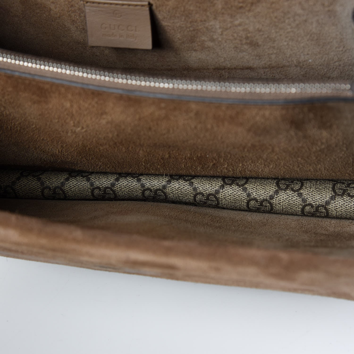 Gucci GG Supreme Monogram Small Dionysus Shoulder Bag Taupe 11 of 11