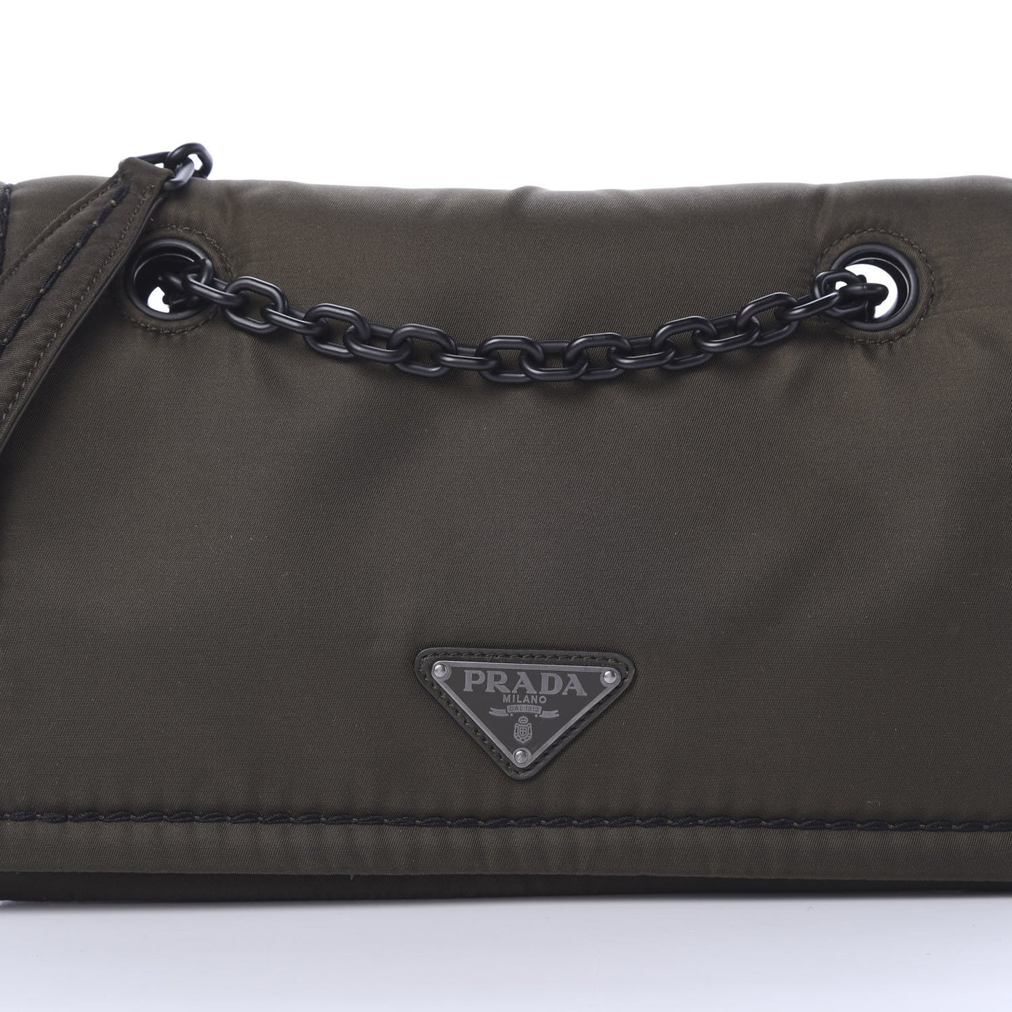 Nylon Tessuto Chain Shoulder Bag Mimetico