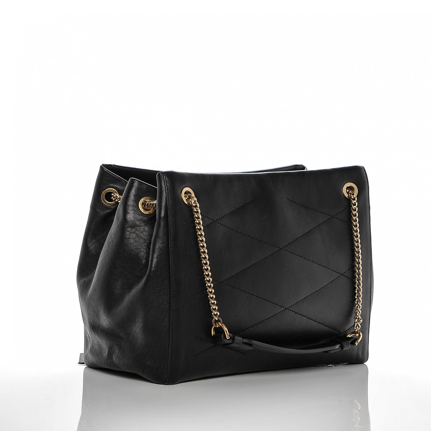 Lanvin Lambskin Quilted Medium Sugar Shoulder Bag Black 3 of 6