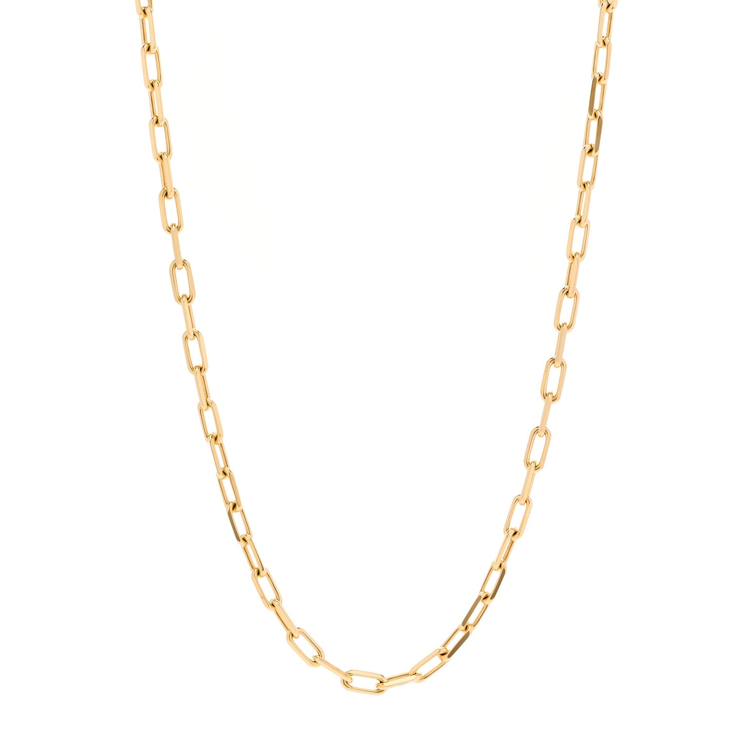 18K Yellow Gold SM Santos De Cartier Link Necklace
