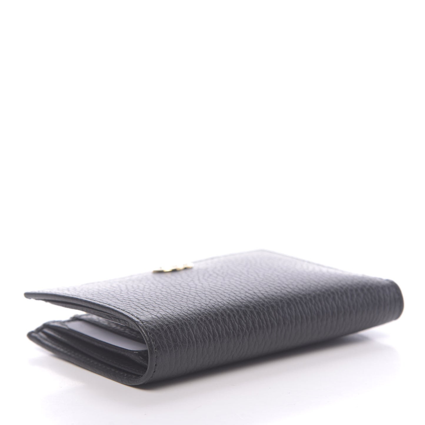 Dollar Calfskin GG Marmont Zipped Wallet Black