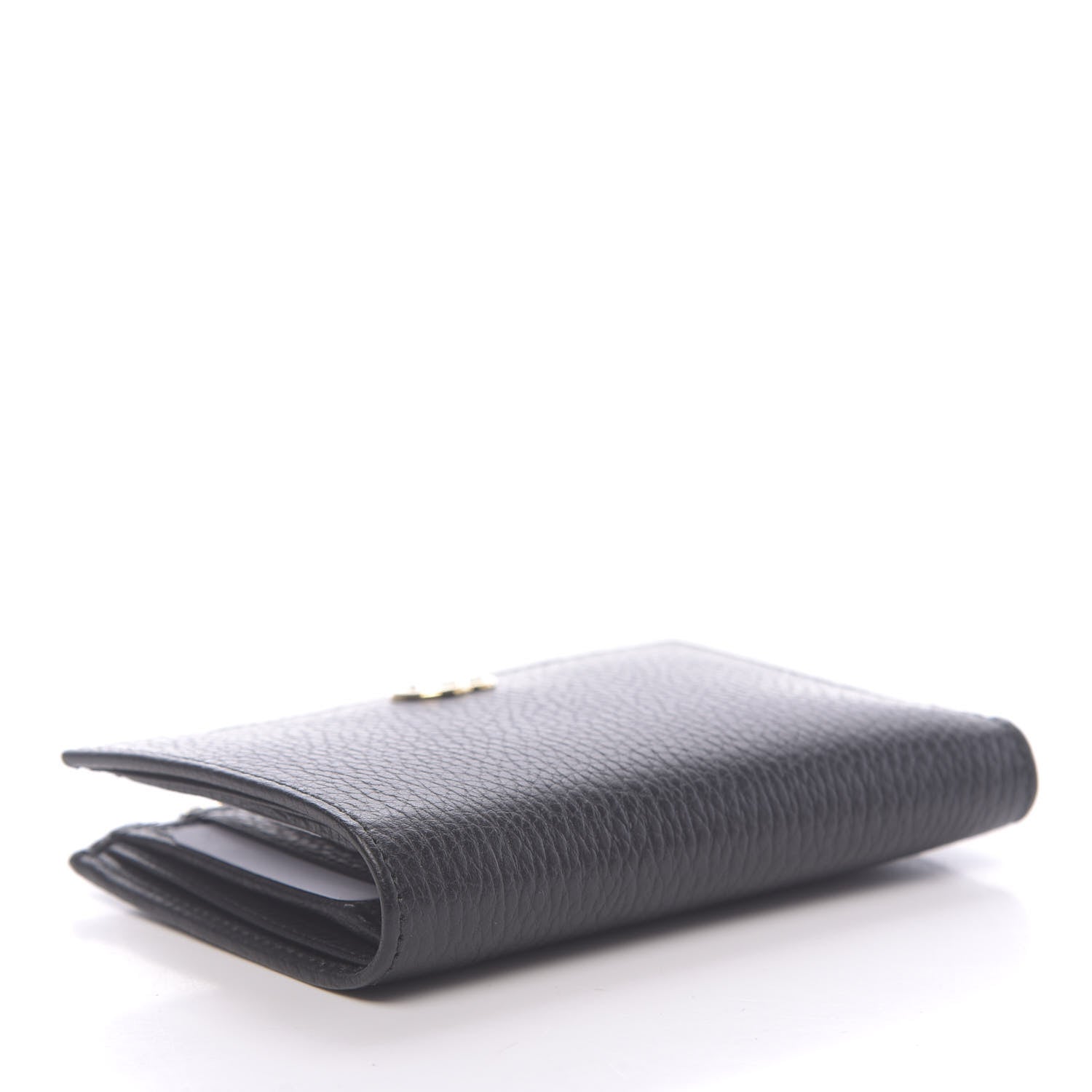 Gucci Dollar Calfskin GG Marmont Zipped Wallet Black 4 of 8