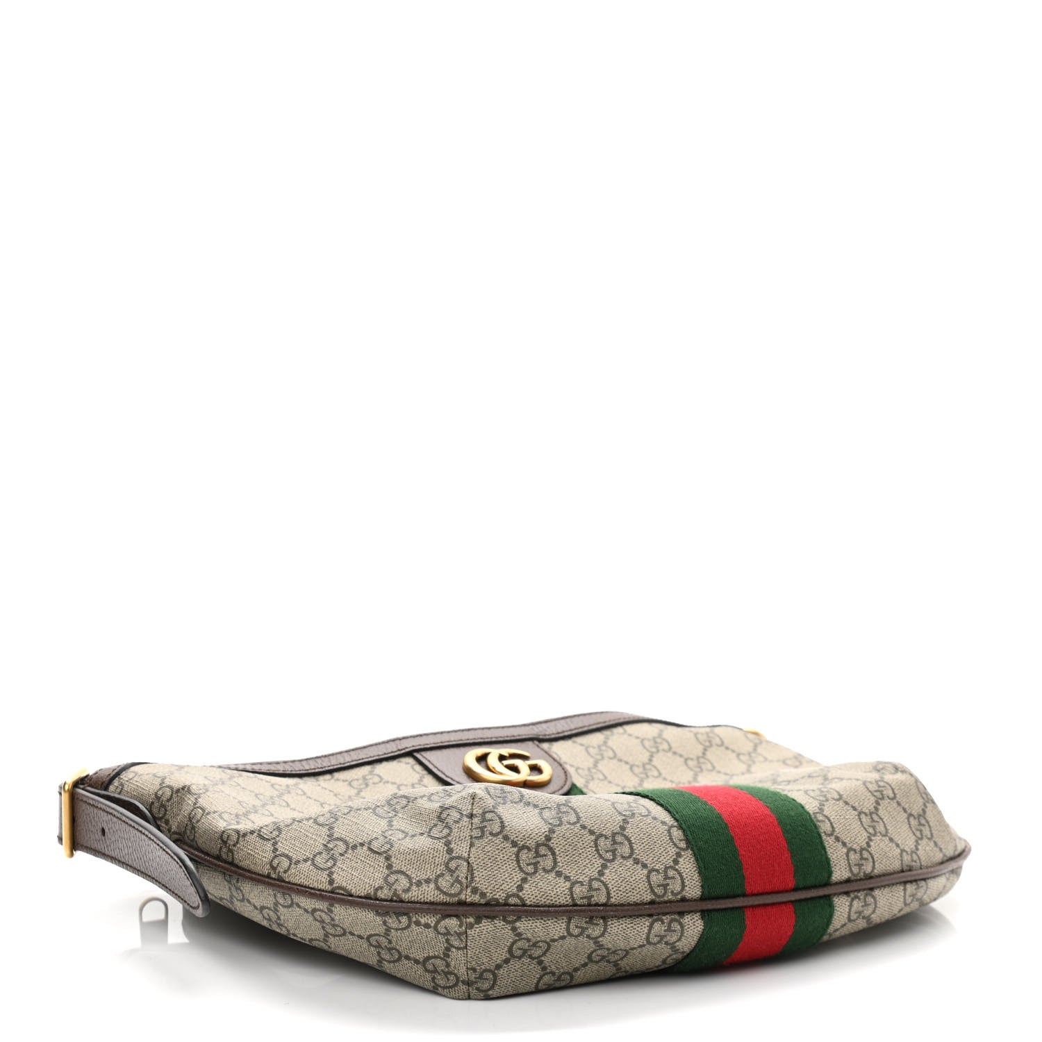 Gucci GG Supreme Monogram Web Small Ophidia Half Moon Hobo Brown 4 of 12