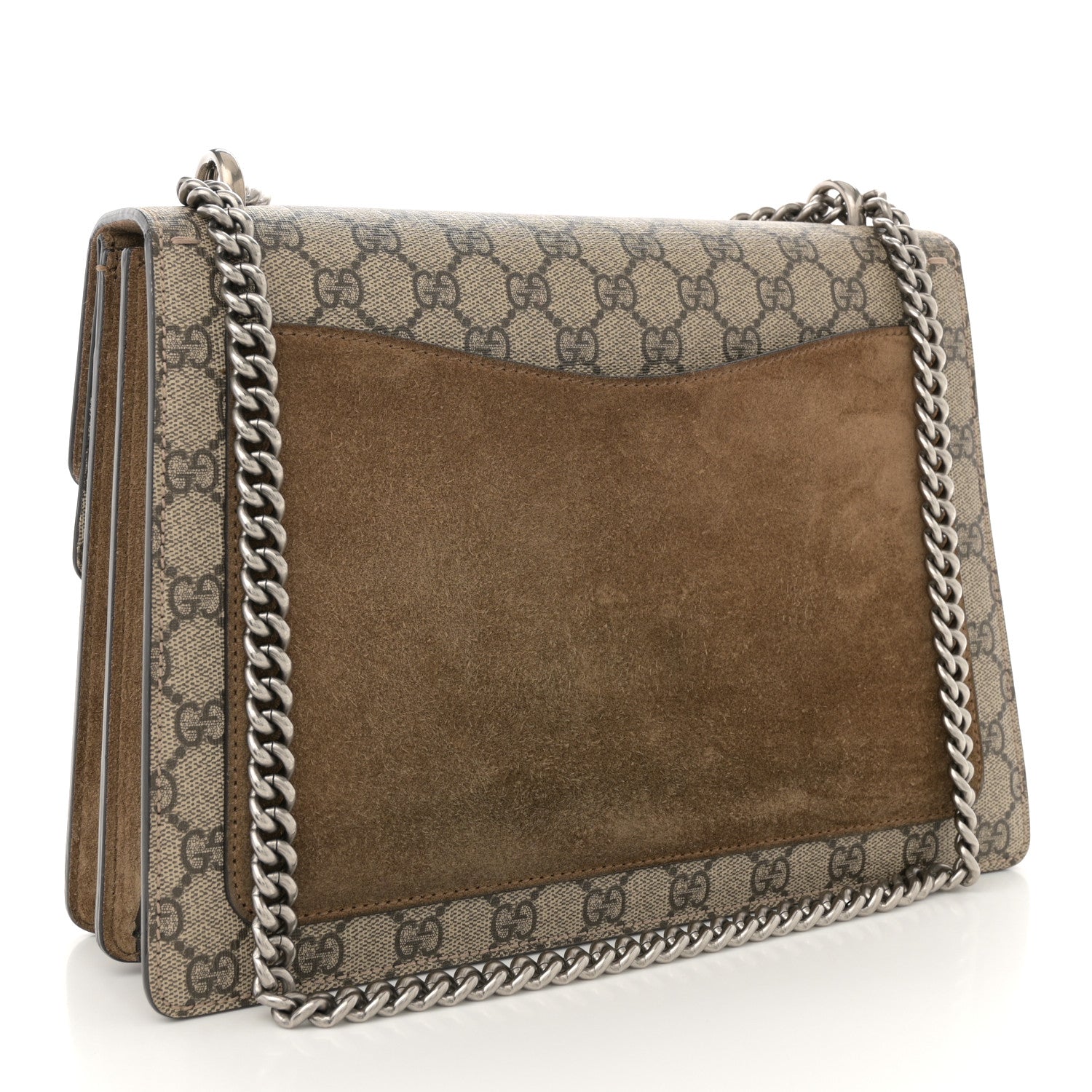 Gucci GG Supreme Monogram Medium Dionysus Shoulder Bag Taupe 3 of 12