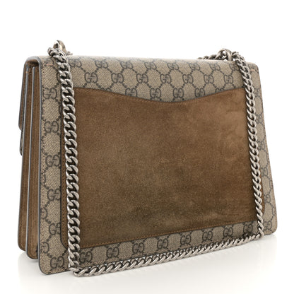 Gucci GG Supreme Monogram Medium Dionysus Shoulder Bag Taupe 3 of 12