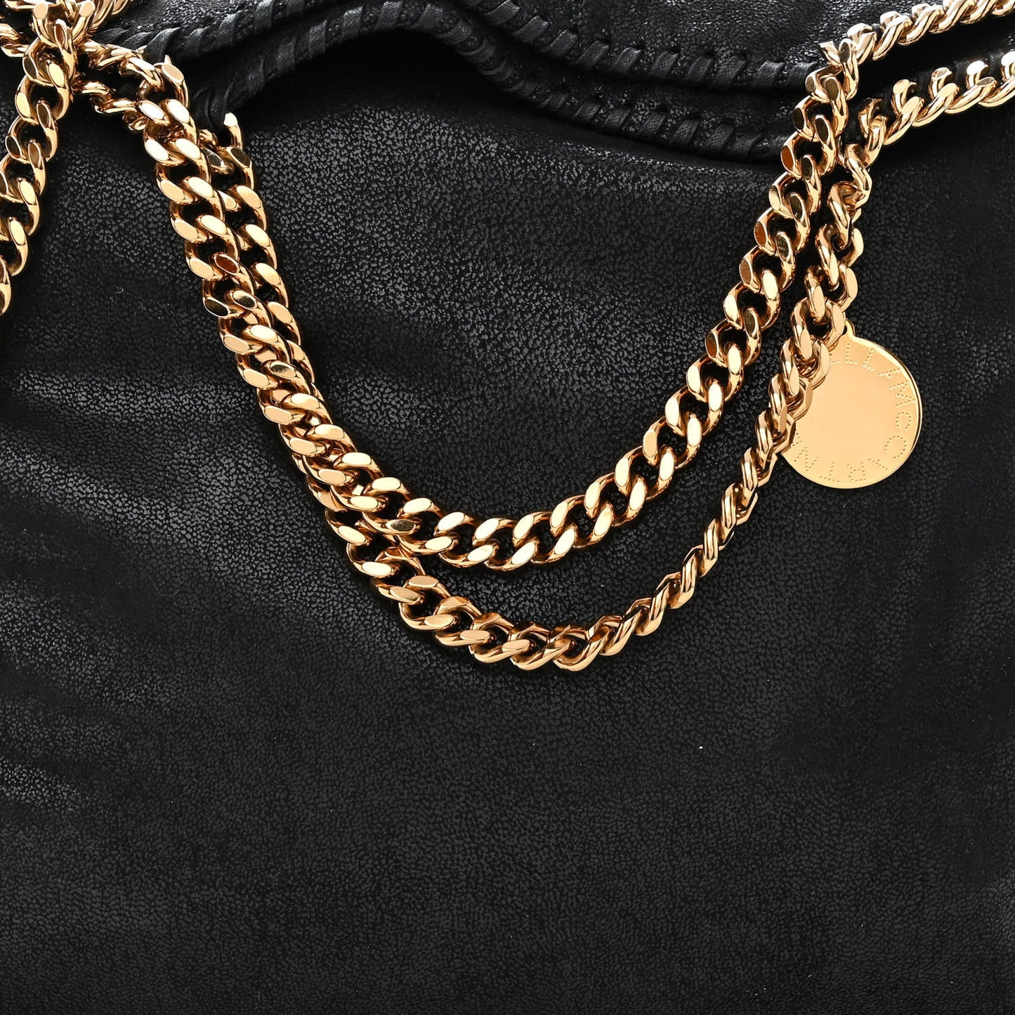 Shaggy Deer Falabella Fold Over Tote Black