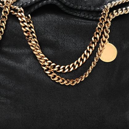 Stella McCartney Shaggy Deer Falabella Fold Over Tote Black 8 of 10