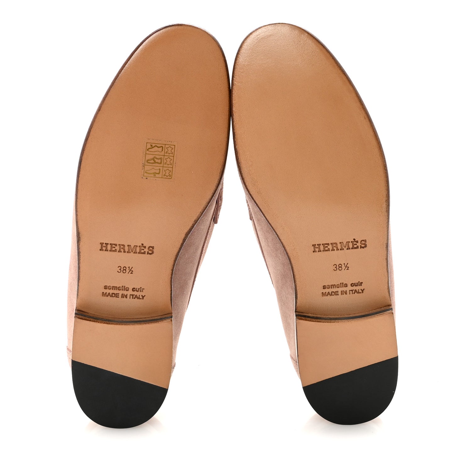 Suede Calfskin Womens Kennedy Loafers 38.5 Rose Antique